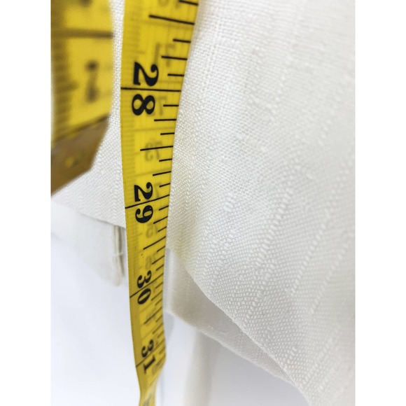 Modern Essentials White Blazer with Pockets One Button 3/4 Sleeve Size L - Picture 7 of 7